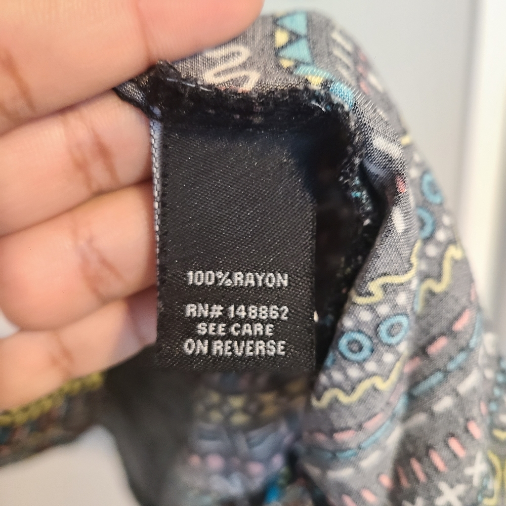 Torrid Multicolor Pattern Spaghetti Strap Smock C… - image 4